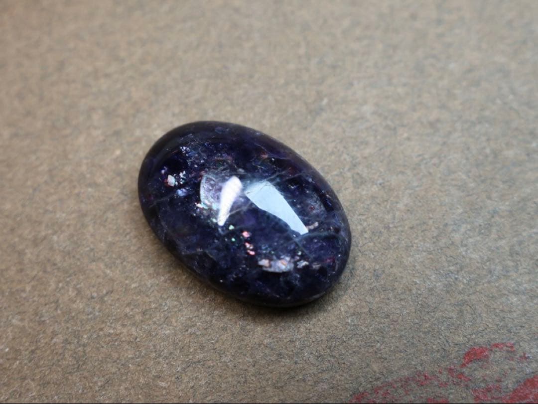 アイオライト　マクラメ　ネックレス