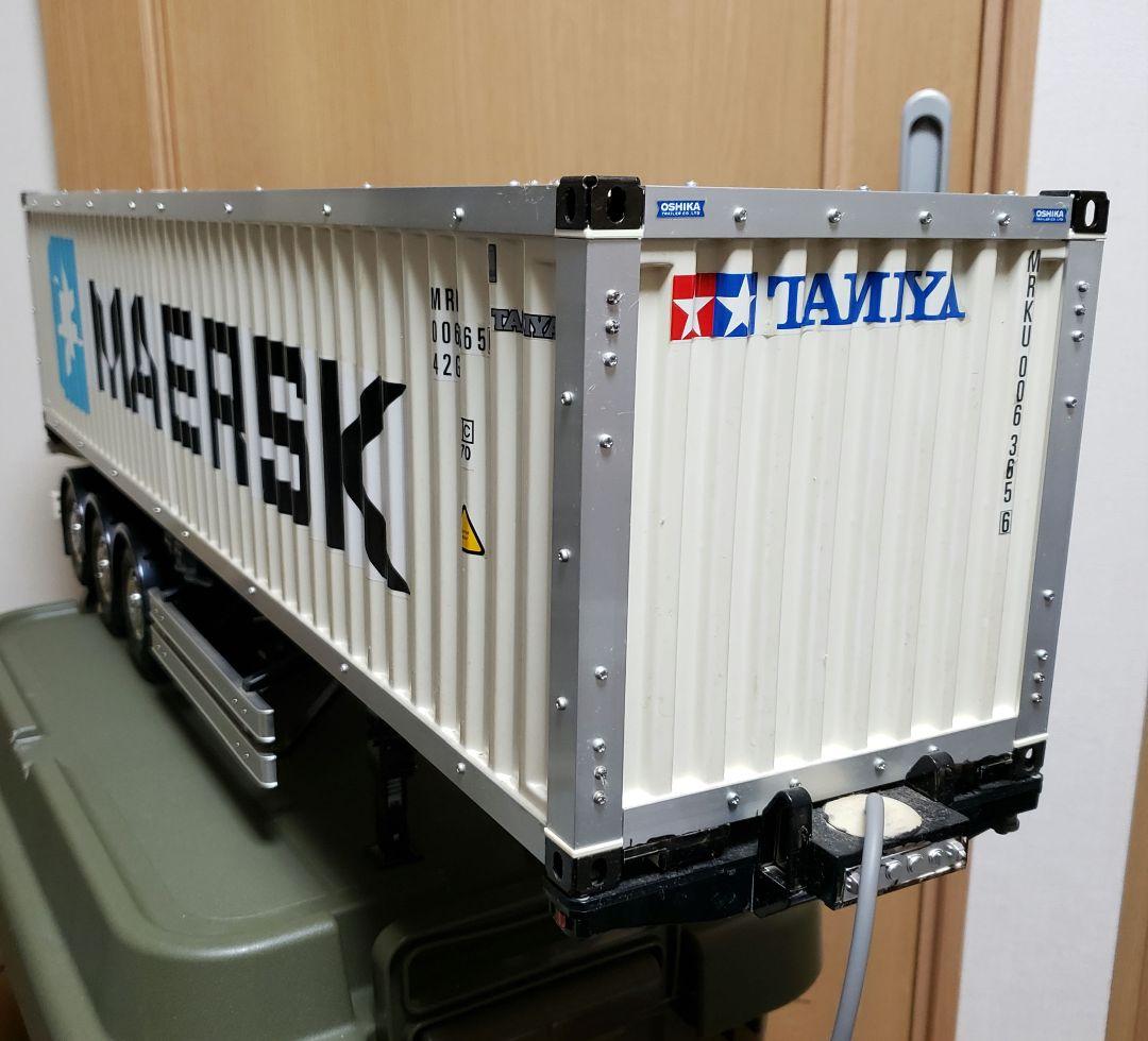 美品　タミヤ1／14 MAERSK コンテナトレーラー ラジコン　海コン