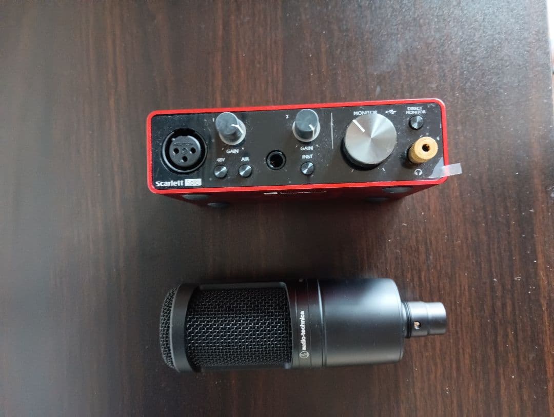 k*a様 Focusrite Scarlett 2i2 + コンデンサーマイク