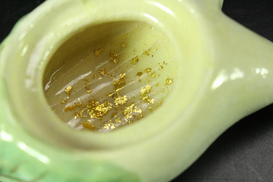 茶道具 楽入作 大根鼠 香合 共箱 未使用(K-LC857)