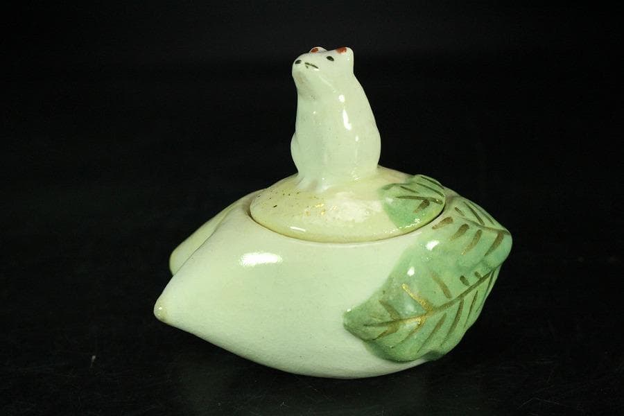 茶道具 楽入作 大根鼠 香合 共箱 未使用(K-LC857)