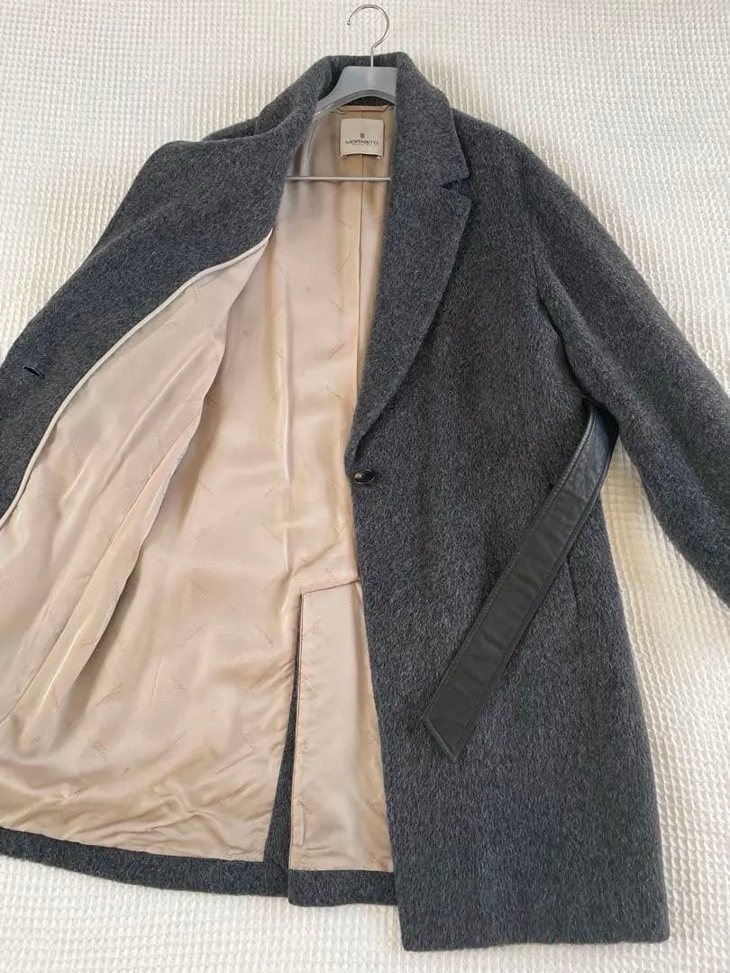 【美品】MORABITO PREMIER アルパカ　シングル　 チェスターコート