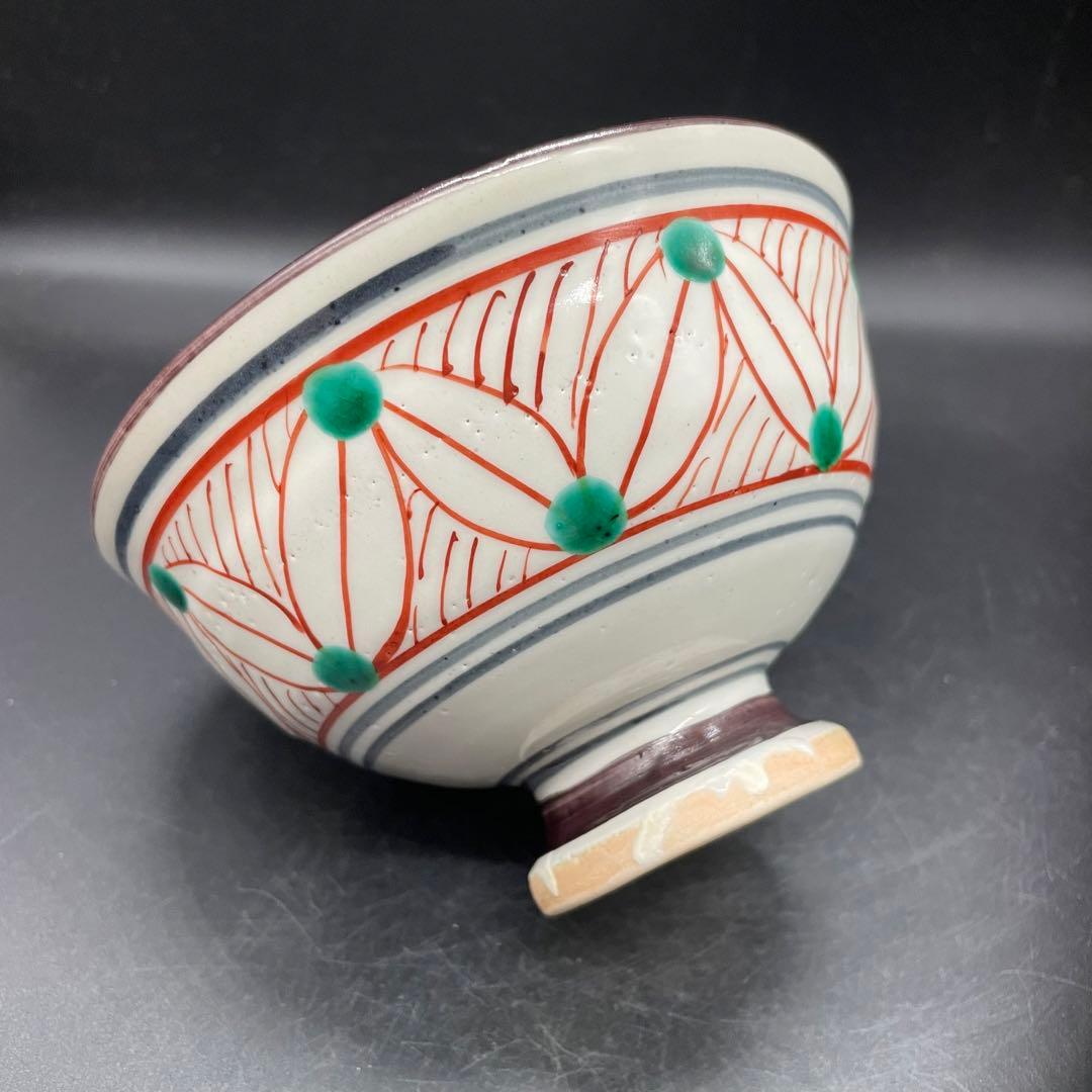 【105】日吉窯 色絵抹茶茶碗 加藤丈佳