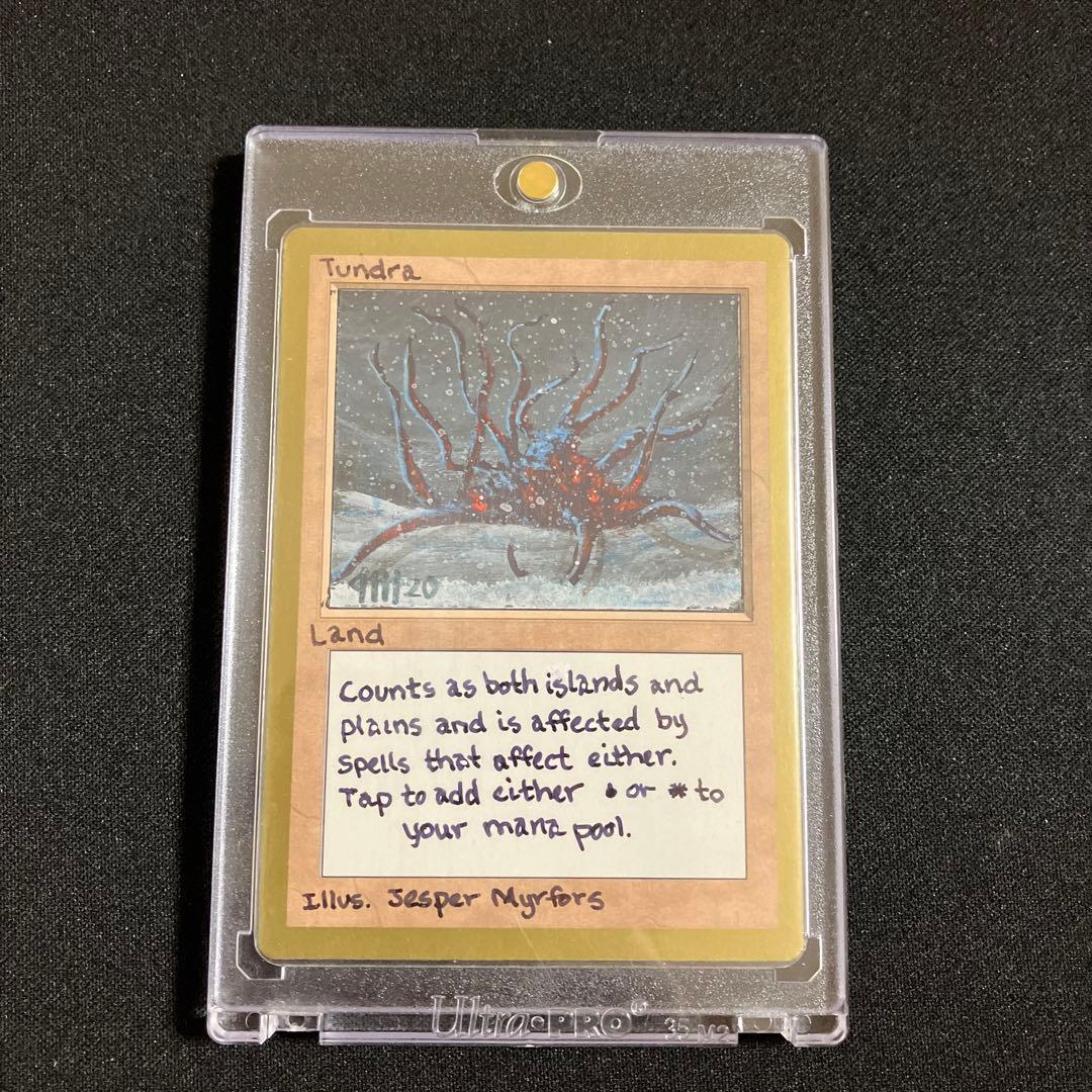 mtg Tundra デュアルランド リクリエイトカード サイン入り