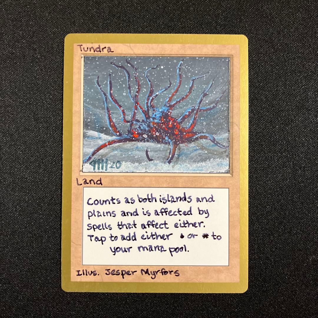 mtg Tundra デュアルランド リクリエイトカード サイン入り