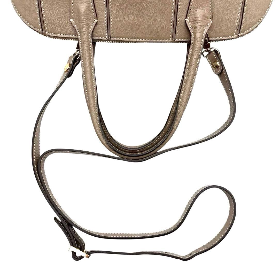 美品◎ゲラルディーニ 2way 斜めがけ ショルダーバッグ ミニボストン レザー