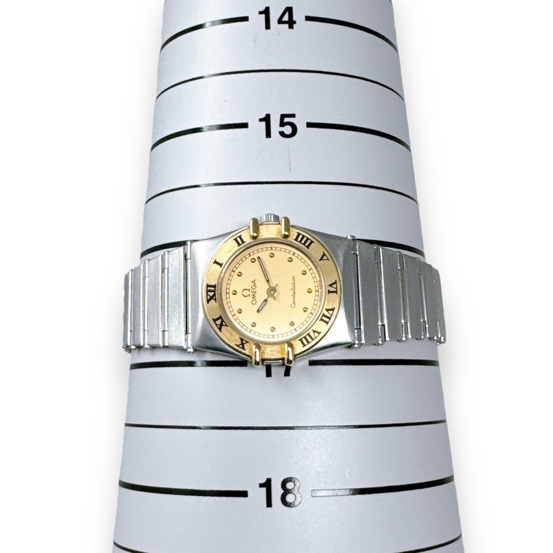 オメガ OMEGA コンステレーション ミニ K18 コンビ レディース 腕時計