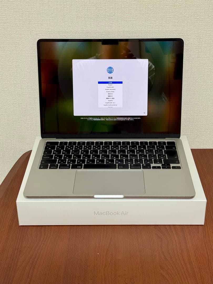 【保証品】MacBookAir M2 512G AppleCare＋フィルム付き