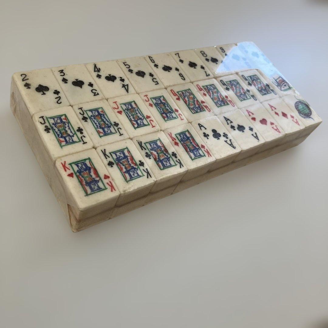 [希少]新品未使用未開封　麻雀牌型 トランプ