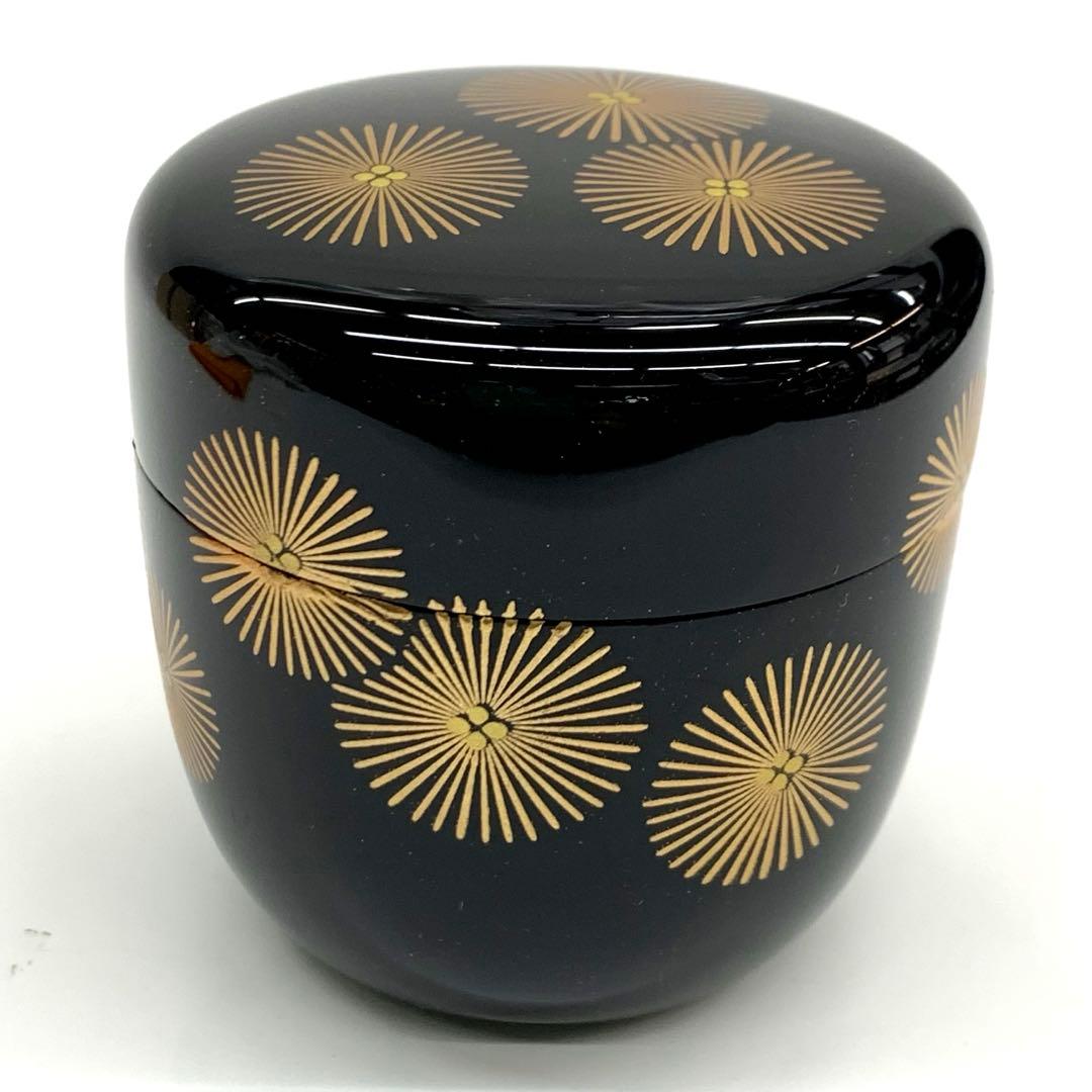 【中棗　唐松蒔絵】和田寿峰　共箱