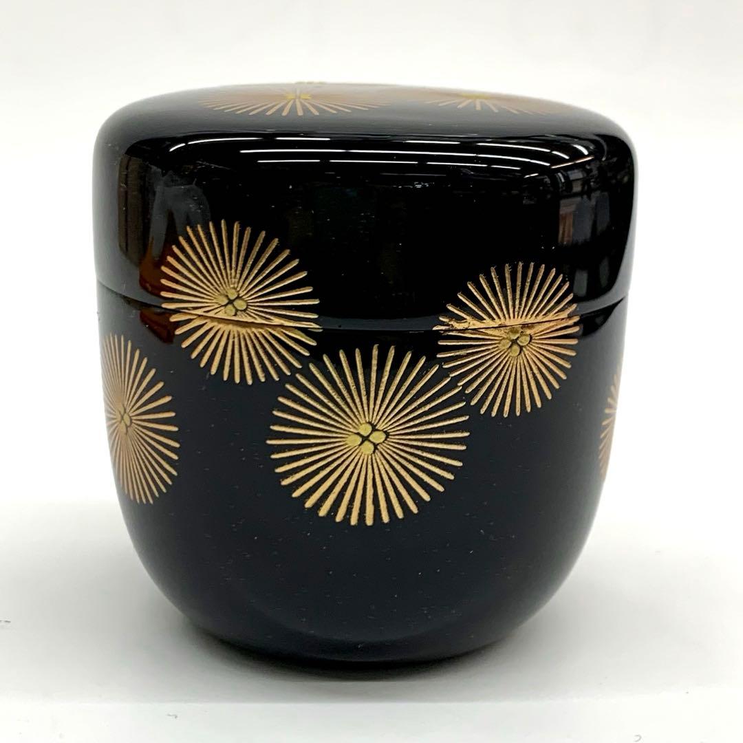 【中棗　唐松蒔絵】和田寿峰　共箱