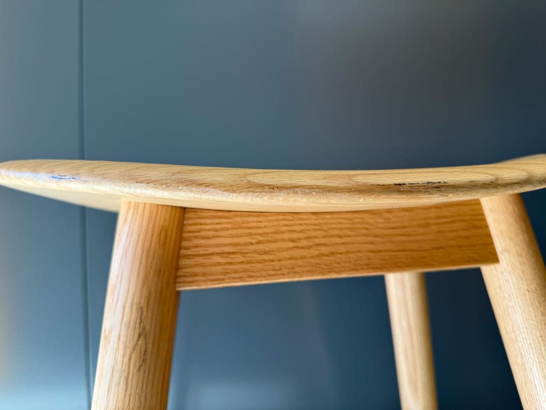 柏木工 KASHIWA　ハイスツール（オーク板座）EC19