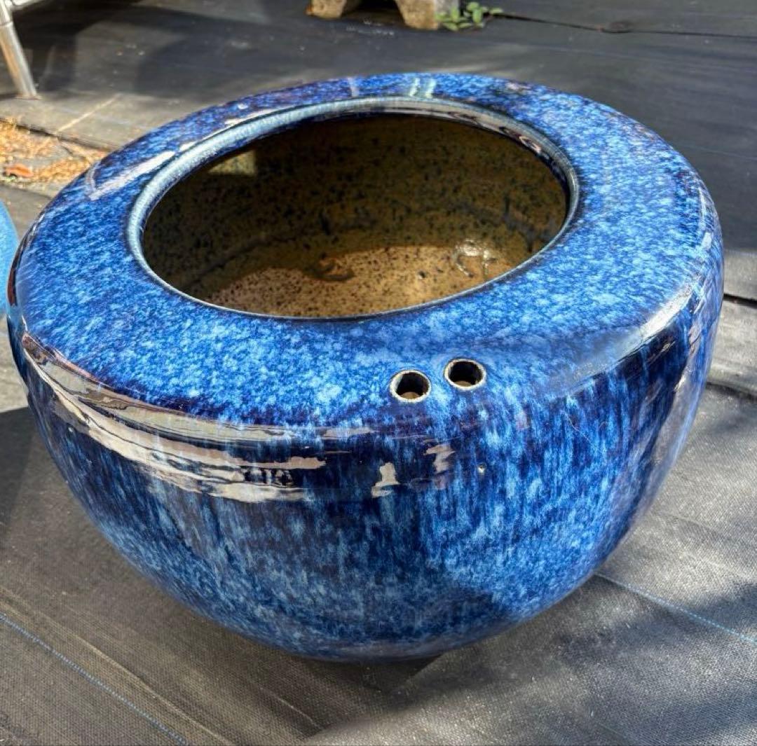 陶器　メダカ鉢・火鉢・花鉢