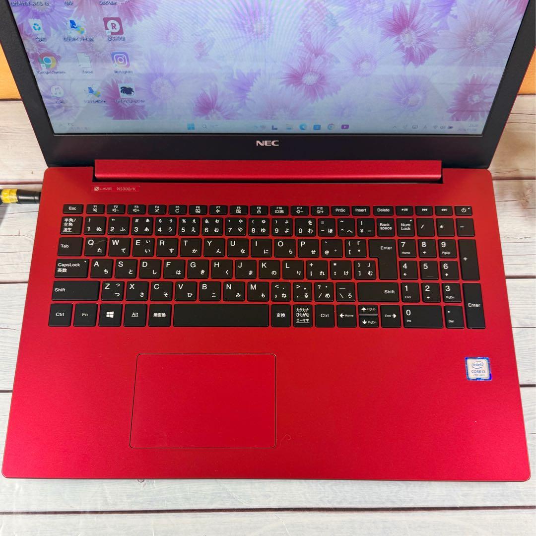 大人レッド❤️薄型ノートPC❤️Core i3❤️8GB❤️SSD❤️Windows 11