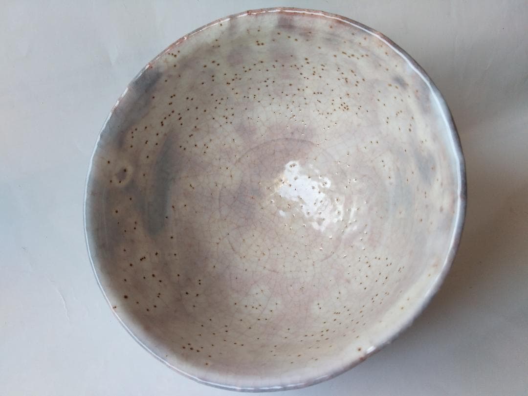 萩焼 茶碗 十二代 大和萬山 作 萩焼 共箱 共布 茶道具 抹茶碗 新品 未使用