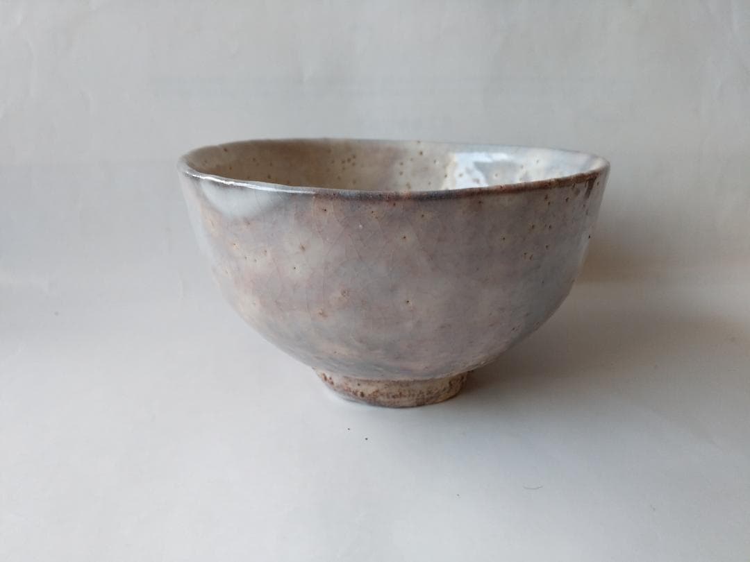 萩焼 茶碗 十二代 大和萬山 作 萩焼 共箱 共布 茶道具 抹茶碗 新品 未使用