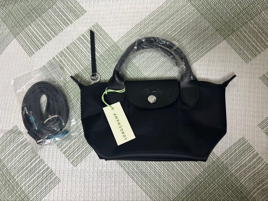 《LONGCHAMP》プリアージュ トップハンドバッグ　XS/黒