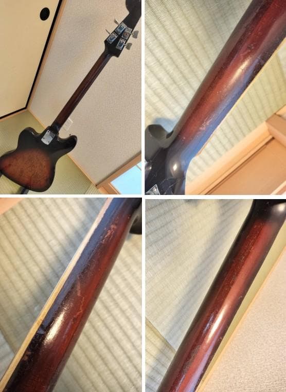 TEISCO NB-1 テスコ ビンテージベース ビザール ヘッド補修跡有