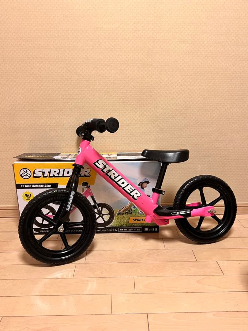 STRIDER 12 Inch Balance Bike ピンク