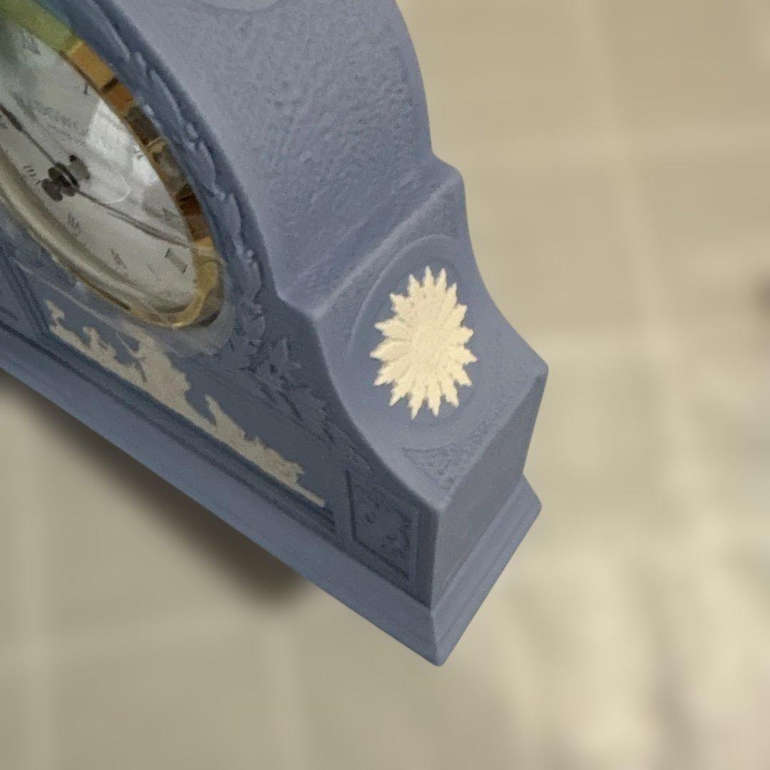 [新品未使用]  ジャスパー　ペールブルー マントルクロック