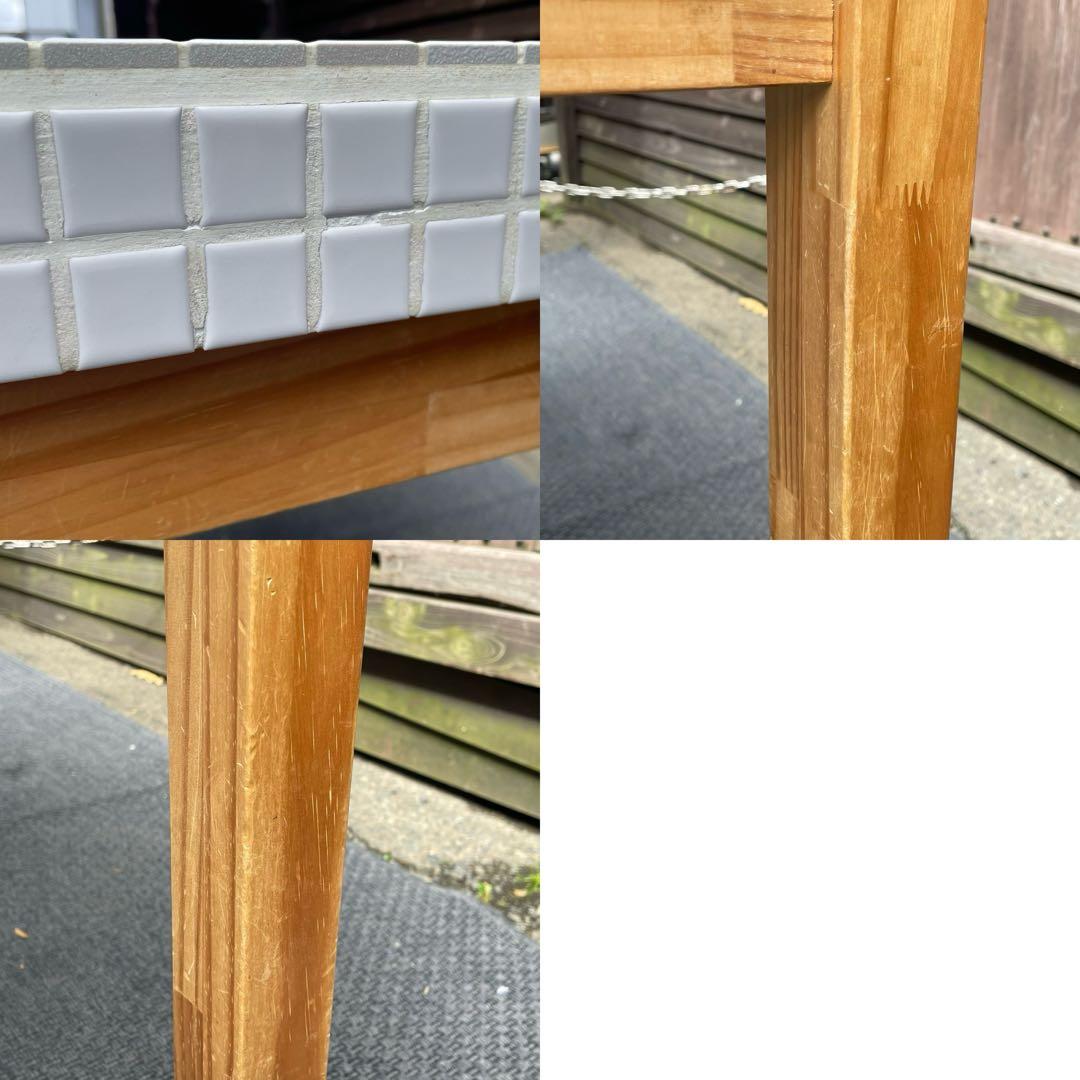 直接引取限定　モモナチュラル　タイルトップダイニングテーブル　仙台　宮城