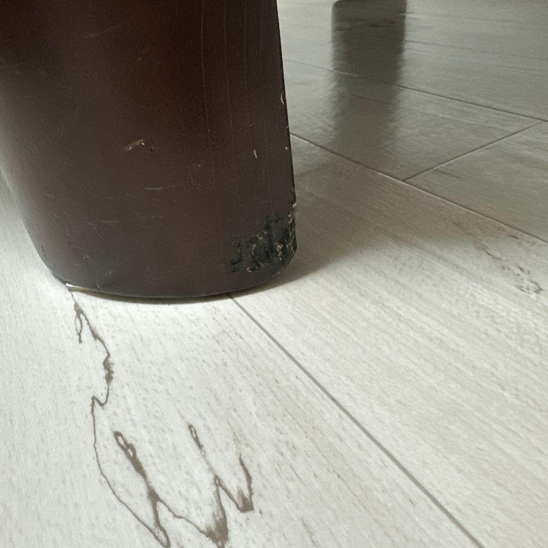 昭和レトロ　ちゃぶ台　テーブル　丸　折り畳み　大きめ　茶色