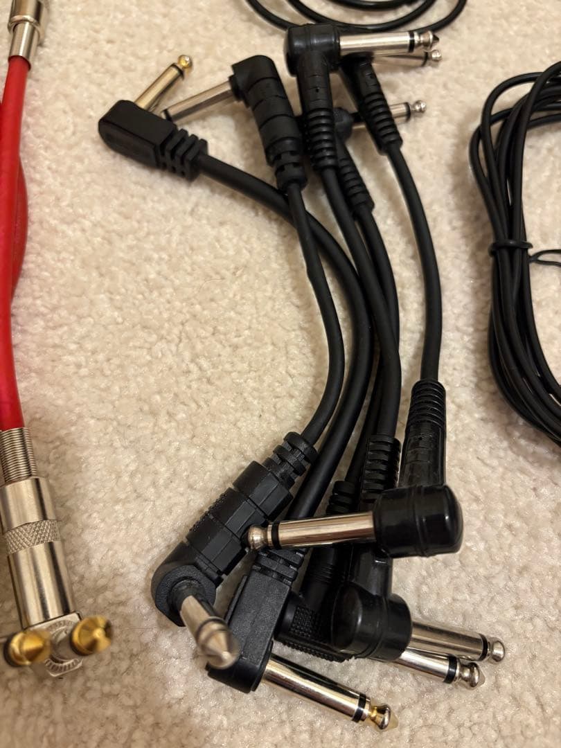 エフェクター　ペダルボード　パッチケーブル大量まとめ