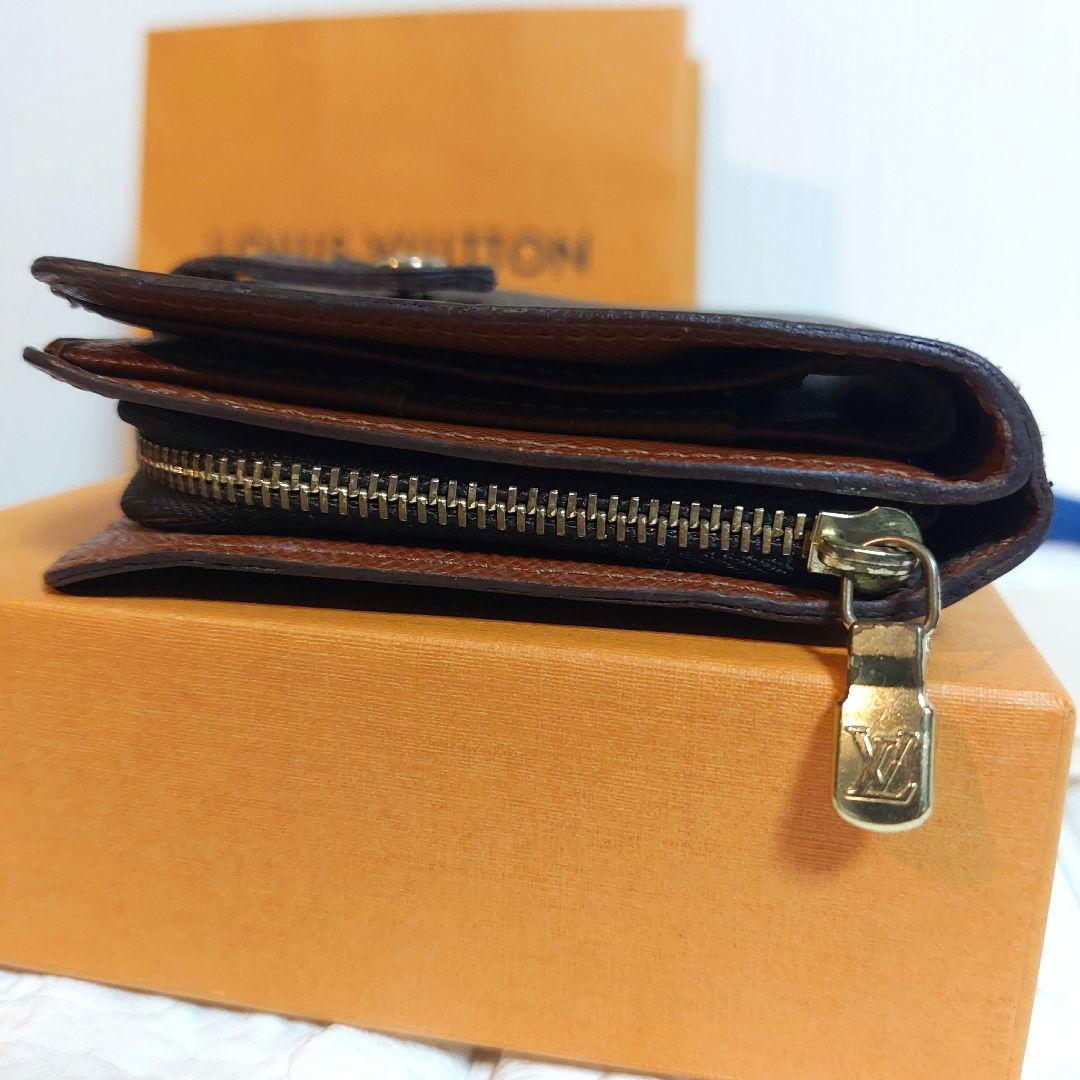 美品 Louis Vuitton ルイヴィトン コンパクトジップ 二つ折財布