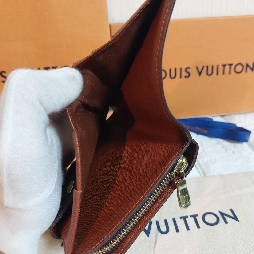 美品 Louis Vuitton ルイヴィトン コンパクトジップ 二つ折財布
