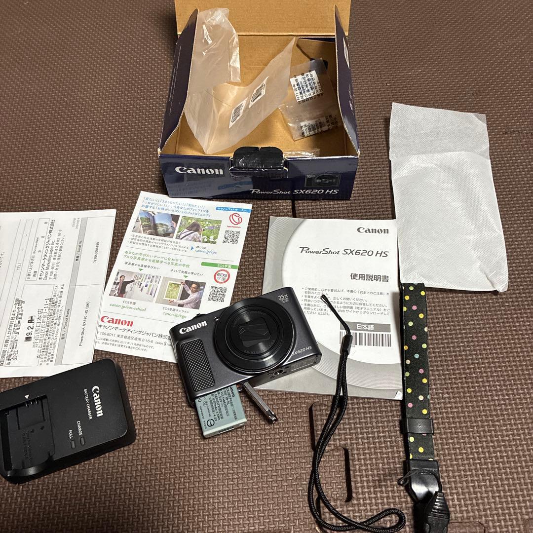 ‼️✨超美品✨Canon SX620 HS デジタルカメラ　箱付きバッテリー2個