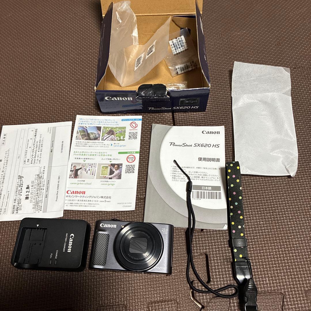 ‼️✨超美品✨Canon SX620 HS デジタルカメラ　箱付きバッテリー2個