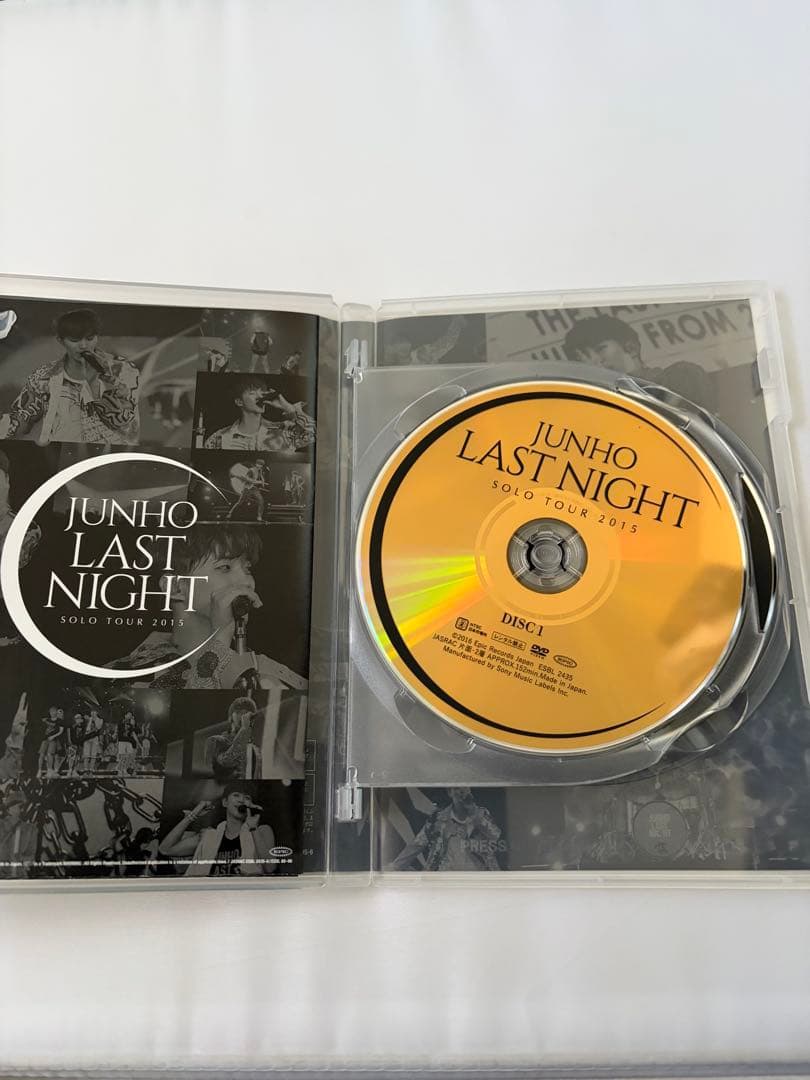 ミュージック JUNHO LAST NIGHT 2015 Solo Tour DVD 2PM