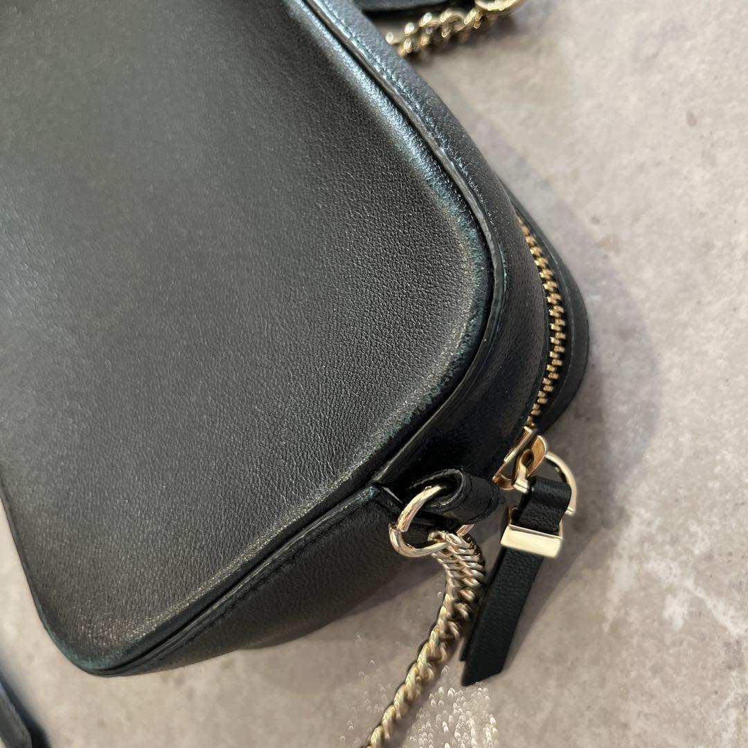 【値下げしました】Jimmychooブラックレザーショルダーバッグ