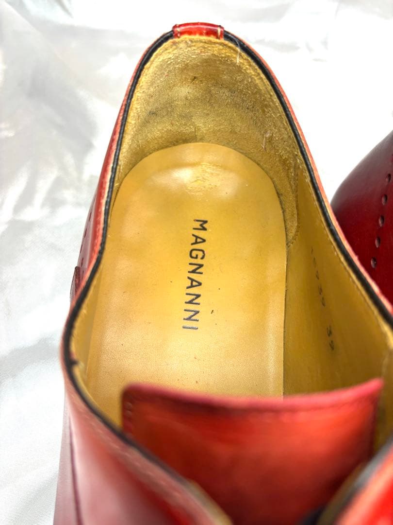 MAGNANNI マグナーニ　プレーントゥ　赤茶　EU39(25相当)