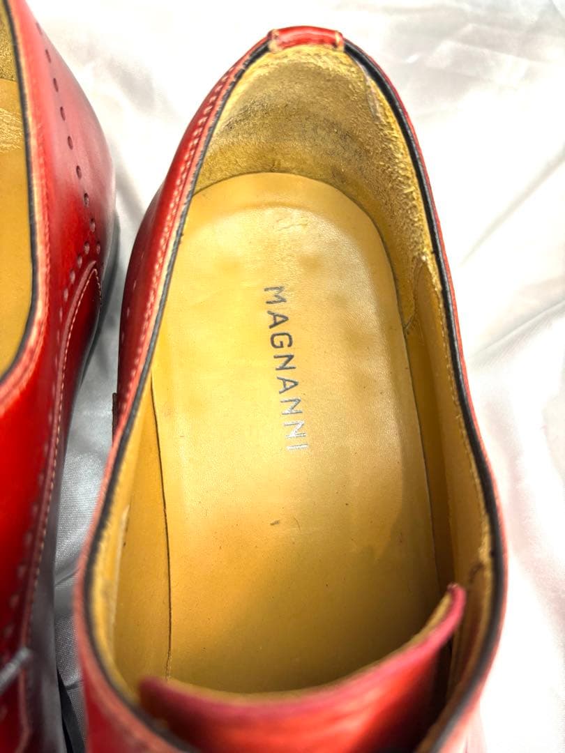 MAGNANNI マグナーニ　プレーントゥ　赤茶　EU39(25相当)