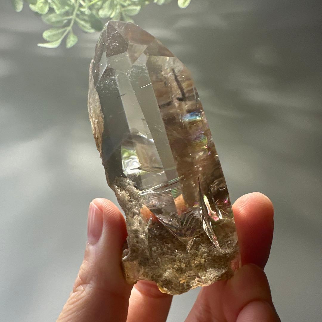 スモーキー　ルチル　ガーデンクォーツ　ルチル　スモーキー　フリーフォーム　透明