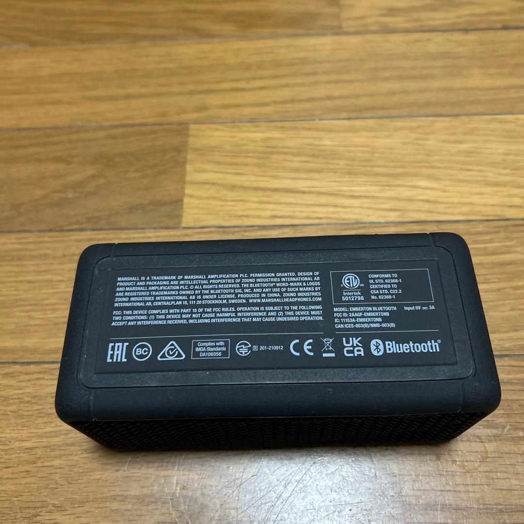 【動作良好】Marshall EMBERTONワイヤレススピーカー