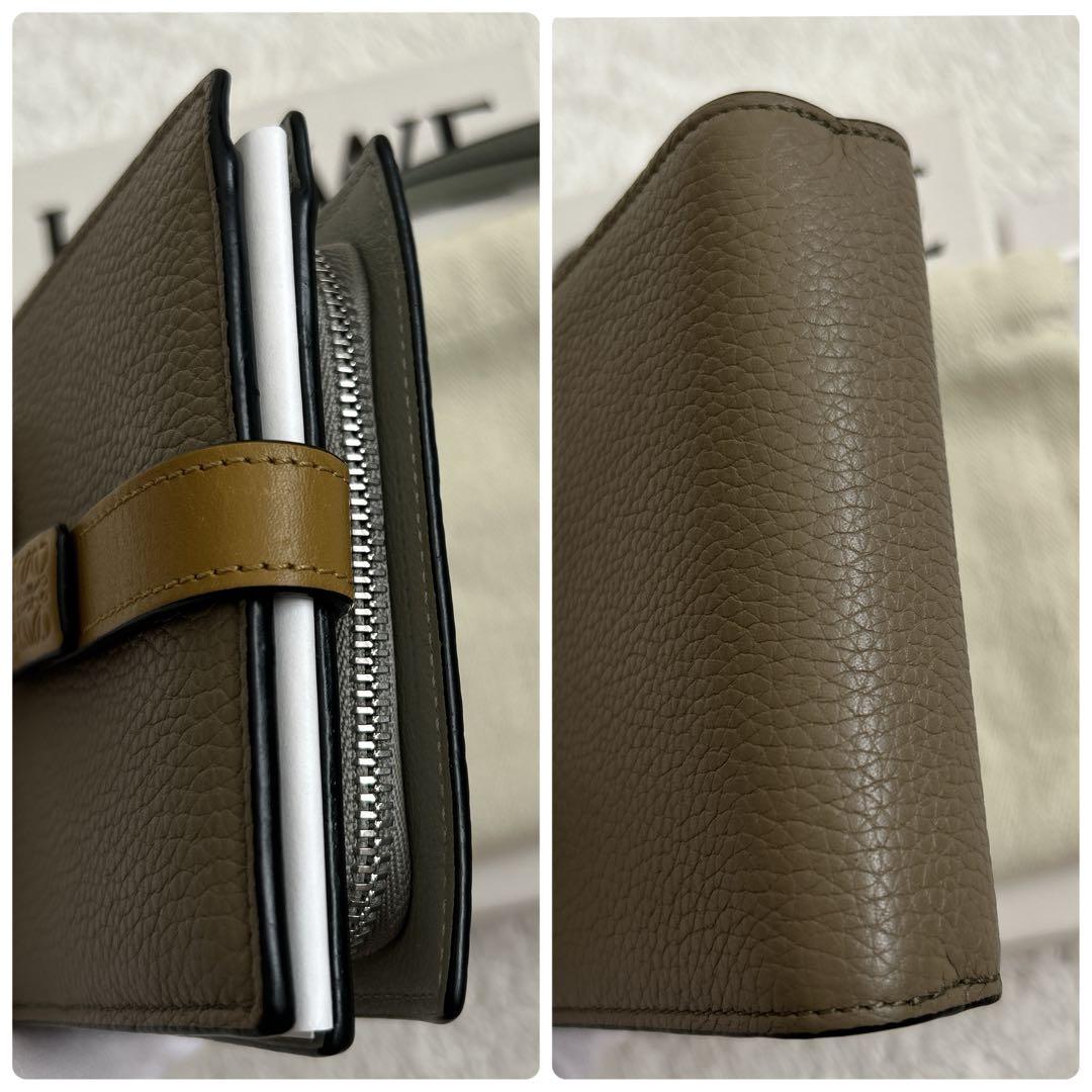 【美品】ロエベ コンパクトジップウォレット　二つ折り財布 LOEWE