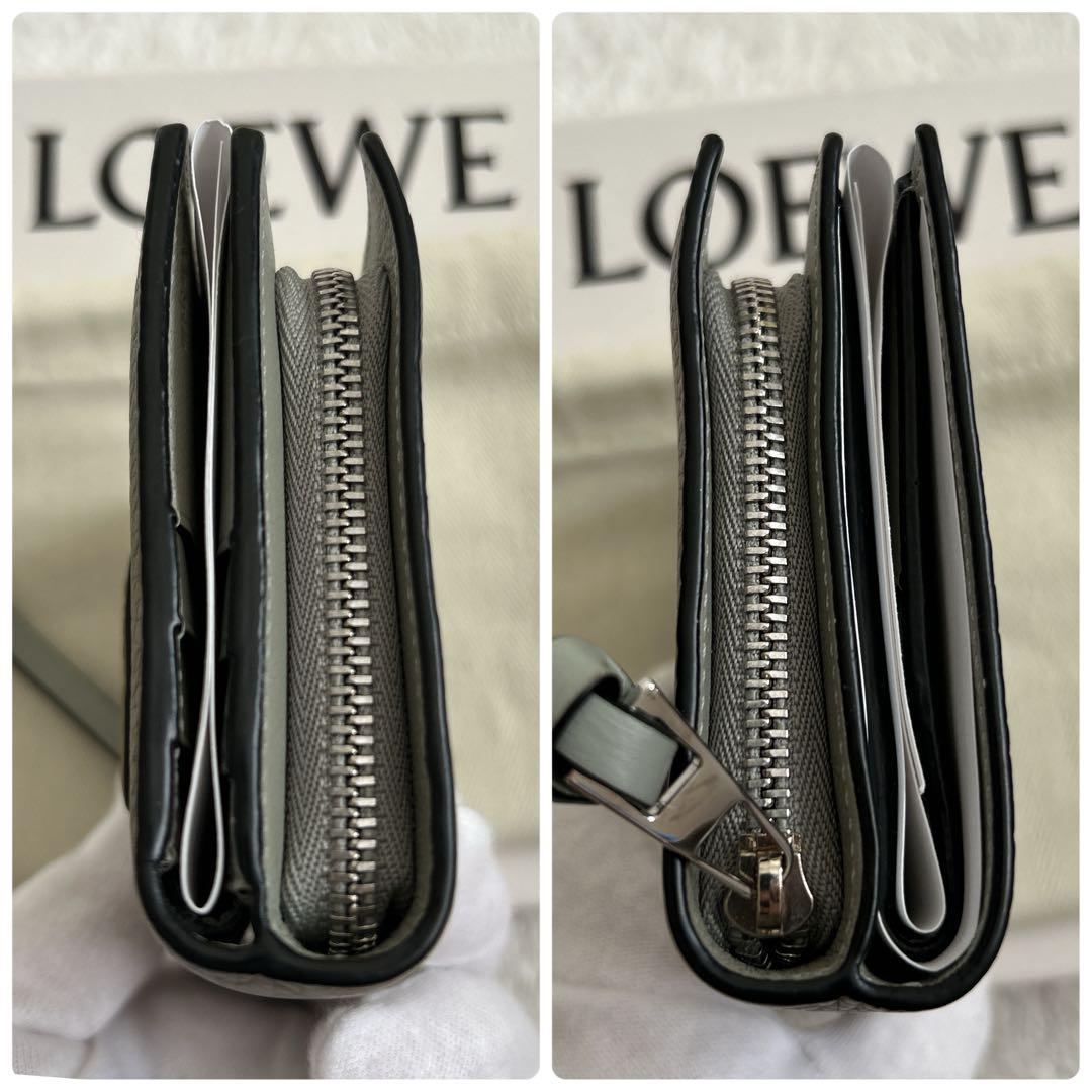 【美品】ロエベ コンパクトジップウォレット　二つ折り財布 LOEWE