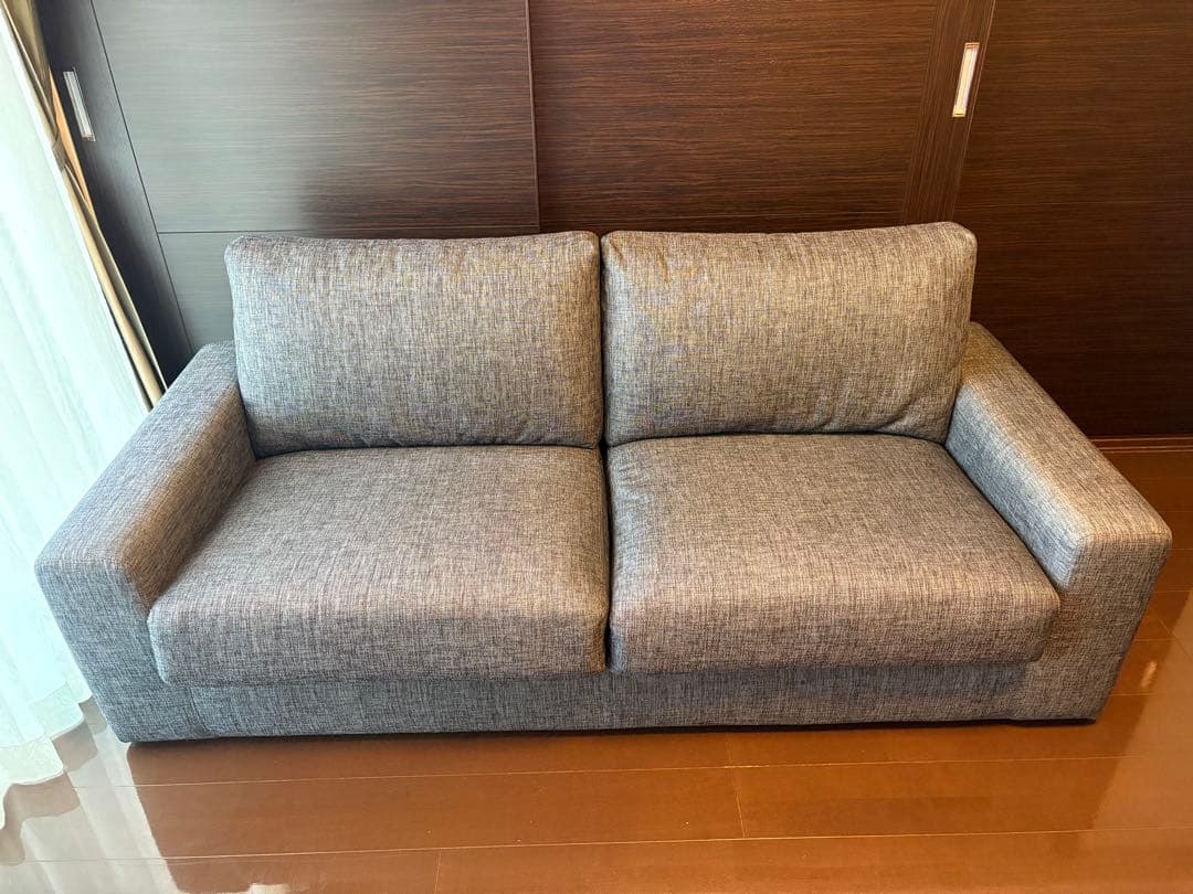 グレー ファブリック 3人掛けソファ ニトリ