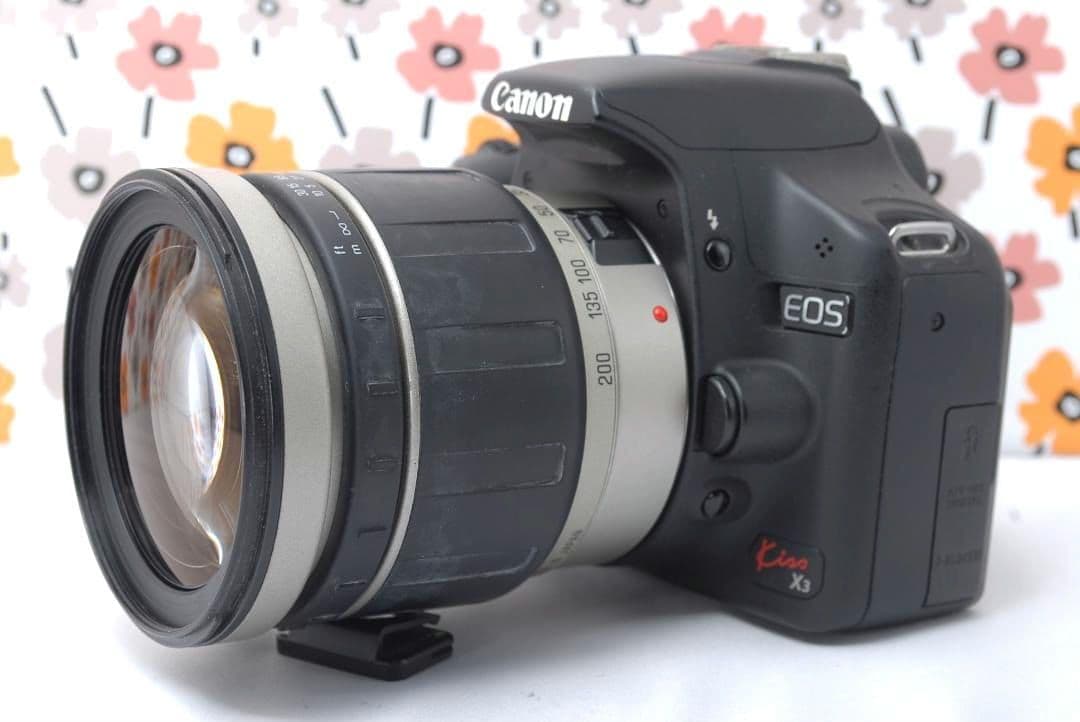 ❤Canon Kiss X3❤近～中距離レンズ❤軽量入門モデル❤スマホ転送OK❤