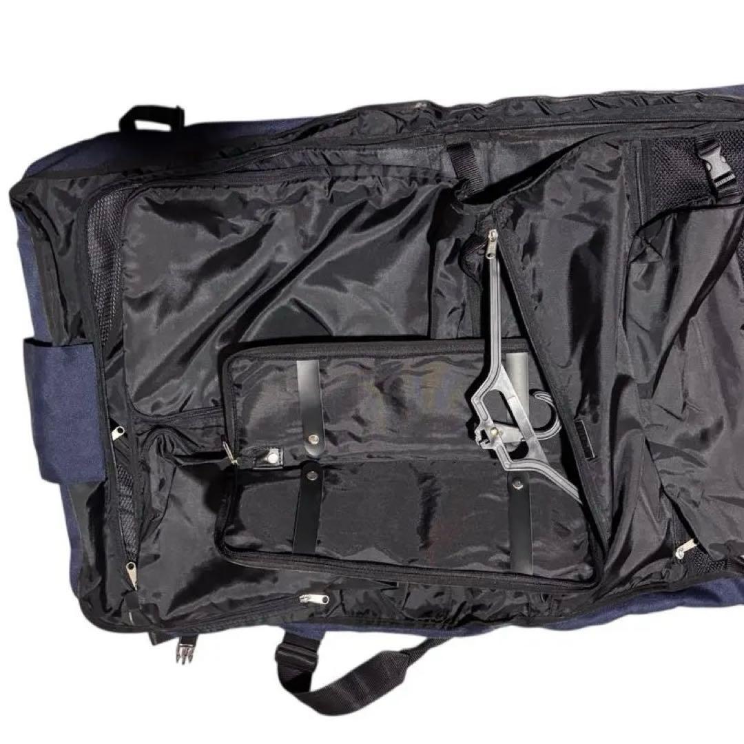 KANATA デッドストック　ガーメントバッグ　ハンガー付　美品　ネイビー