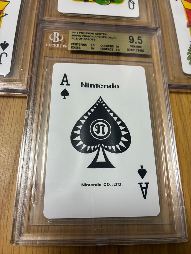 BGS10★BGS9.5☆マリオピカチュウ スペード ポケモントランプ