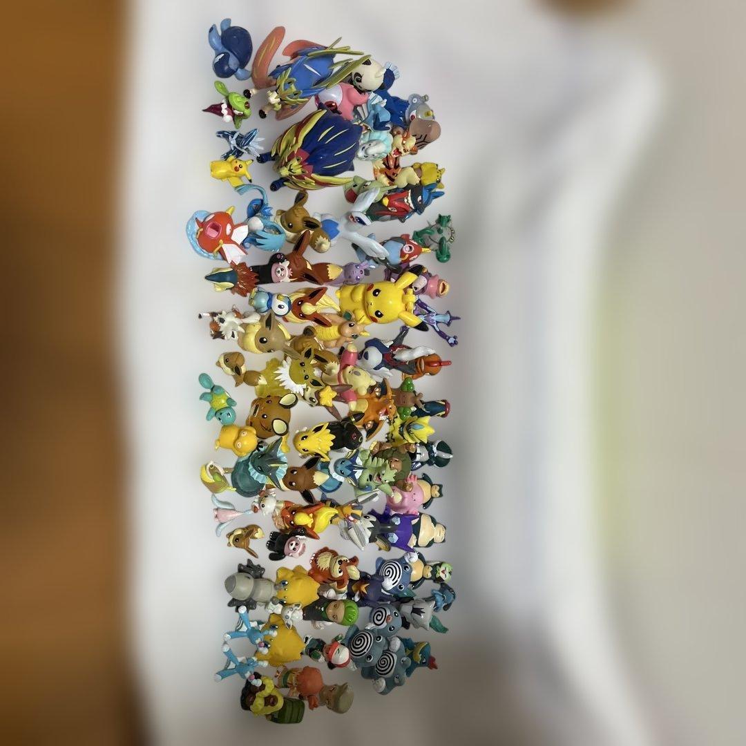 ポケモン　ソフビ　指人形フィギュア 96個 クリア有り