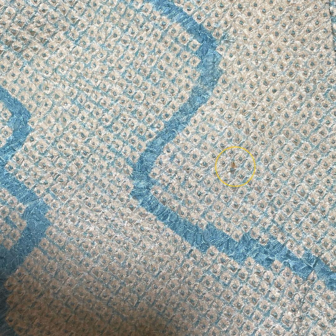 22141 【即購入OK】振袖　総絞りブルー系　呉服店誂え　セット可能【即発送】