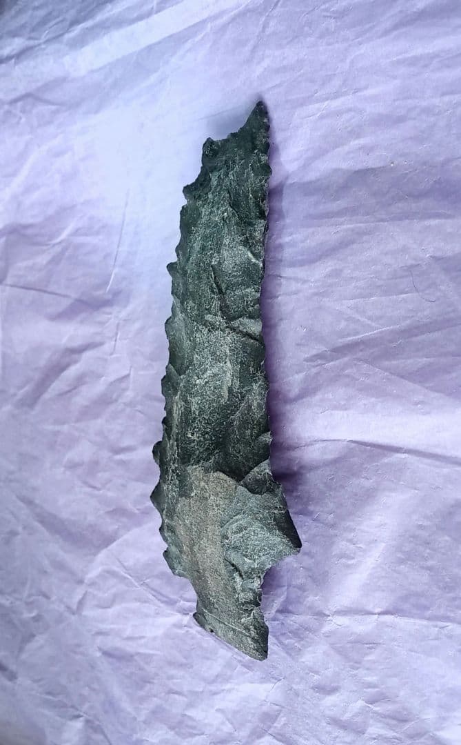 卑弥呼石剣 本物 サヌカイト 石器 模写