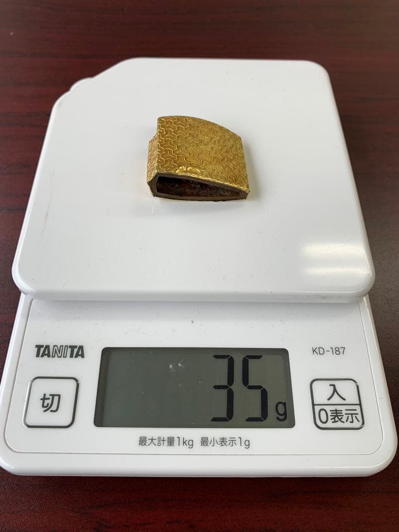 刀の鞘　ハバキ　はばき　骨董品　金　銅　武具　早い物勝ち