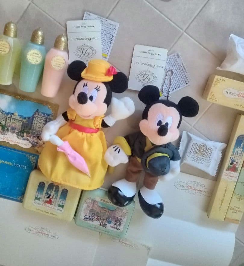 東京ディズニーランドホテル限定 ミッキー＆ミニーちゃん♡ぬいぐるみバッジ