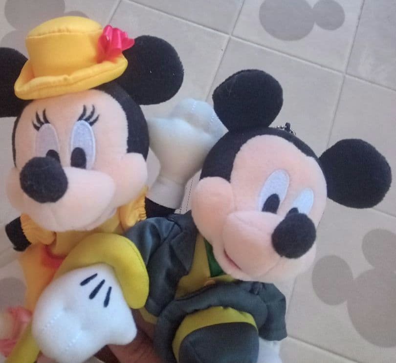 東京ディズニーランドホテル限定 ミッキー＆ミニーちゃん♡ぬいぐるみバッジ