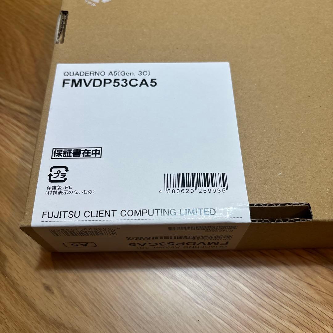 新品 QUADERNO A5(Gen.3C) クアデルノ FMVDP53CA5